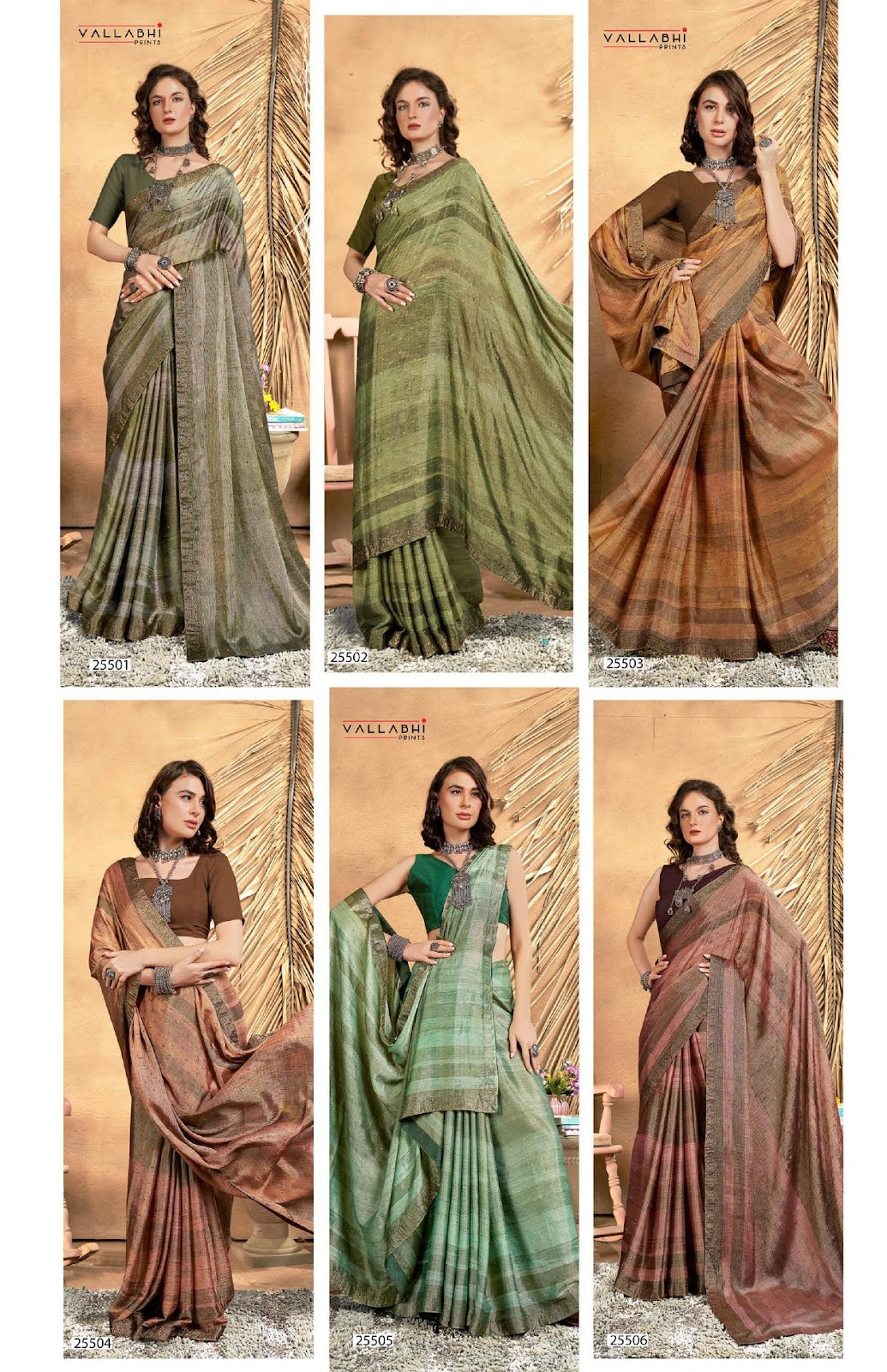 Avyaan Vol 4 Vallabhi Prints Brasso Sarees Wholesaler India