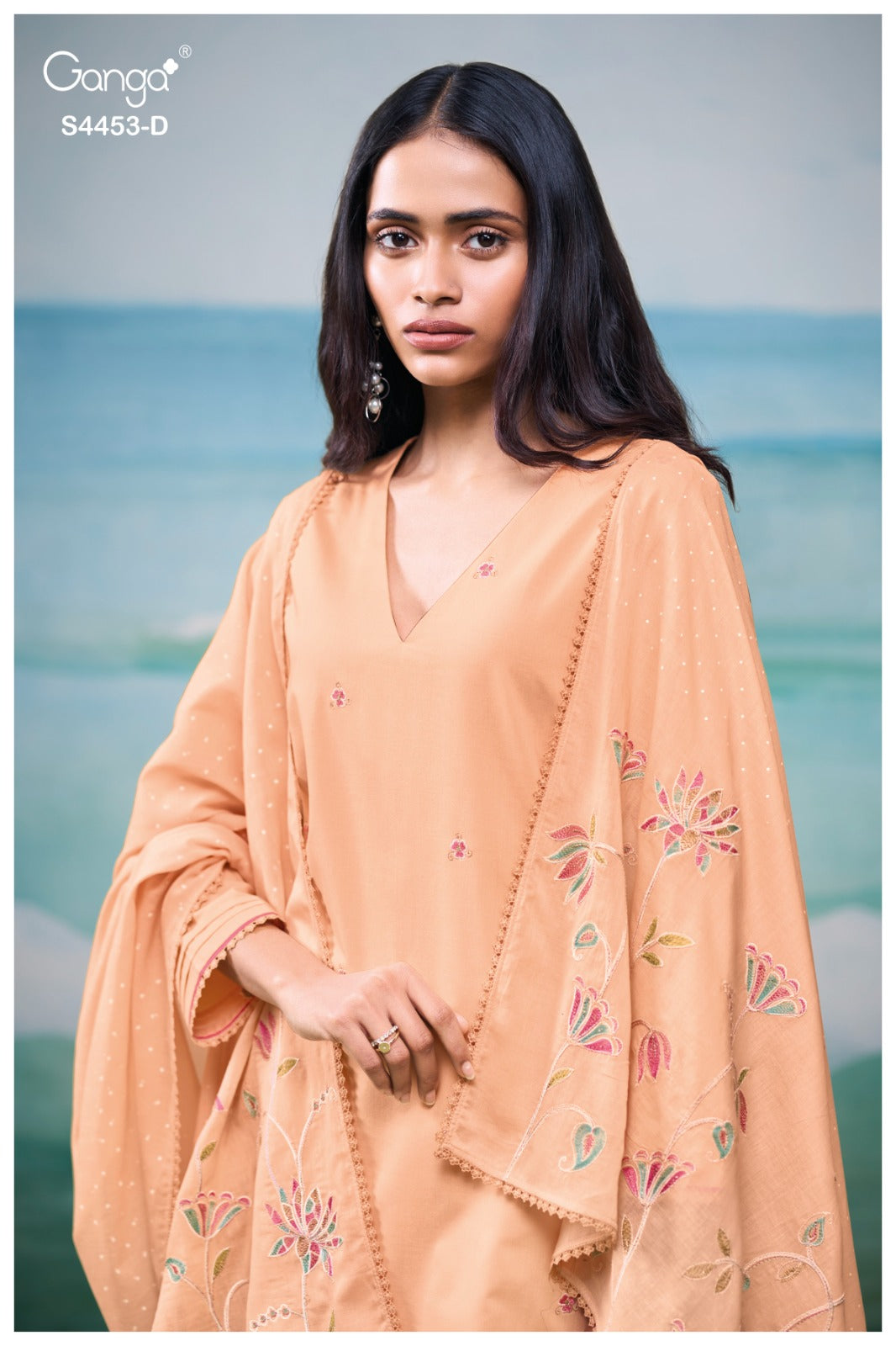 Avysha 4453 Ganga Cotton Plazzo Style Suits Supplier Gujarat