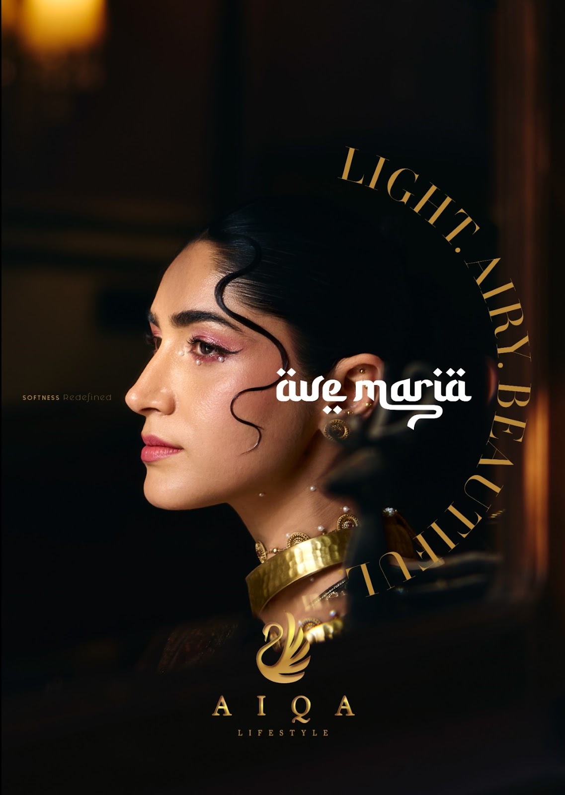 Awe Maria Aiqa Russian Silk Pakistani Salwar Suits Wholesaler