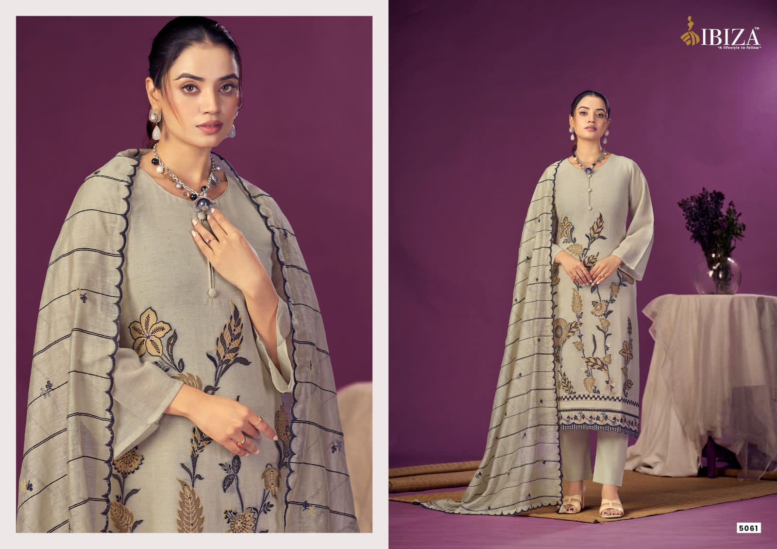 Awesome Ibiza Organic Pant Style Suits Wholesaler Ahmedabad