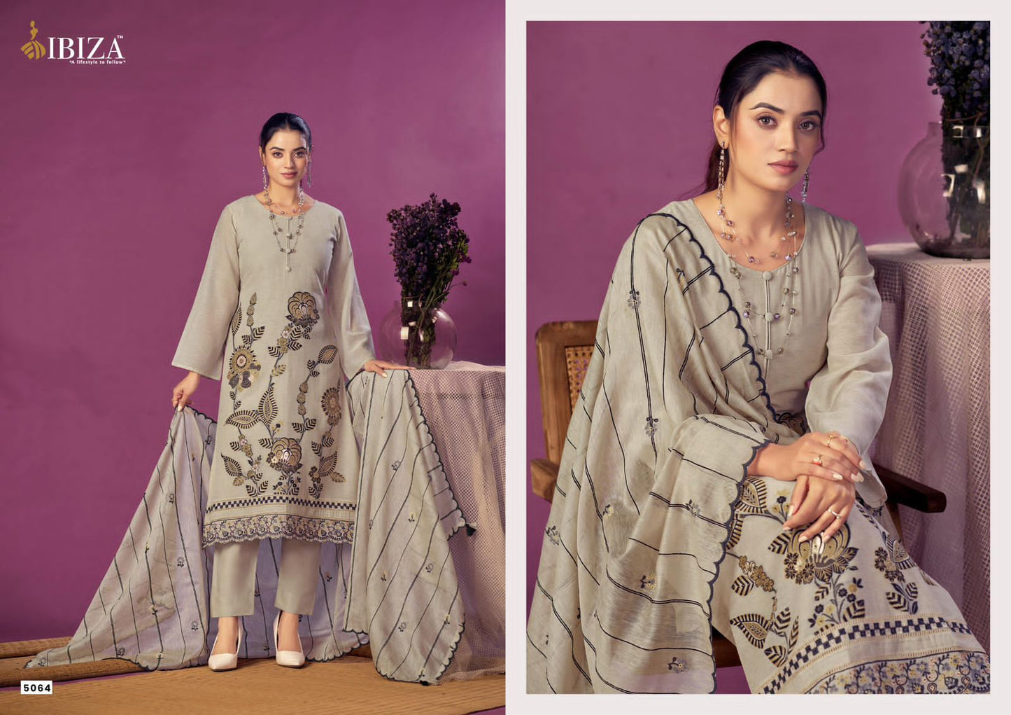 Awesome Ibiza Organic Pant Style Suits Wholesaler Ahmedabad