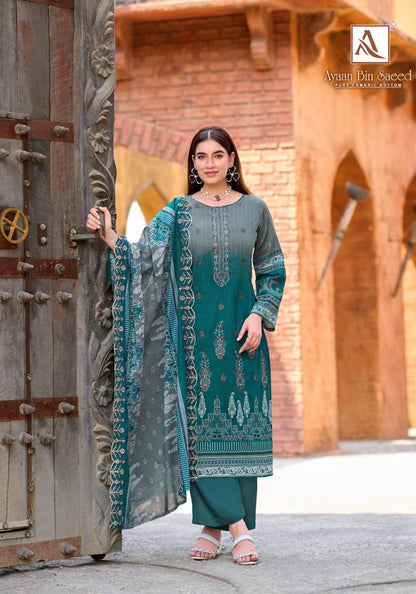 Ayaan Bin Saeed Alok Cambric Cotton Karachi Salwar Suits Wholesaler India