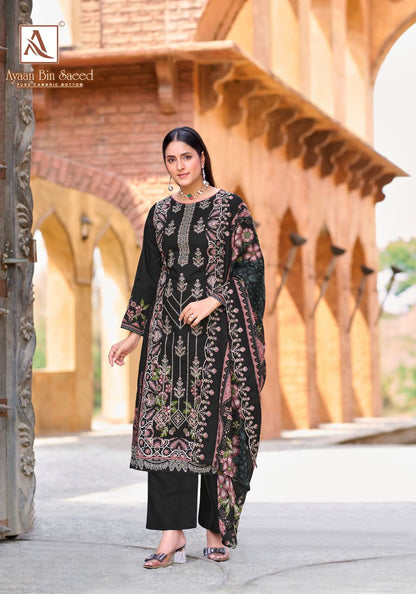 Ayaan Bin Saeed Alok Cambric Cotton Karachi Salwar Suits Wholesaler India