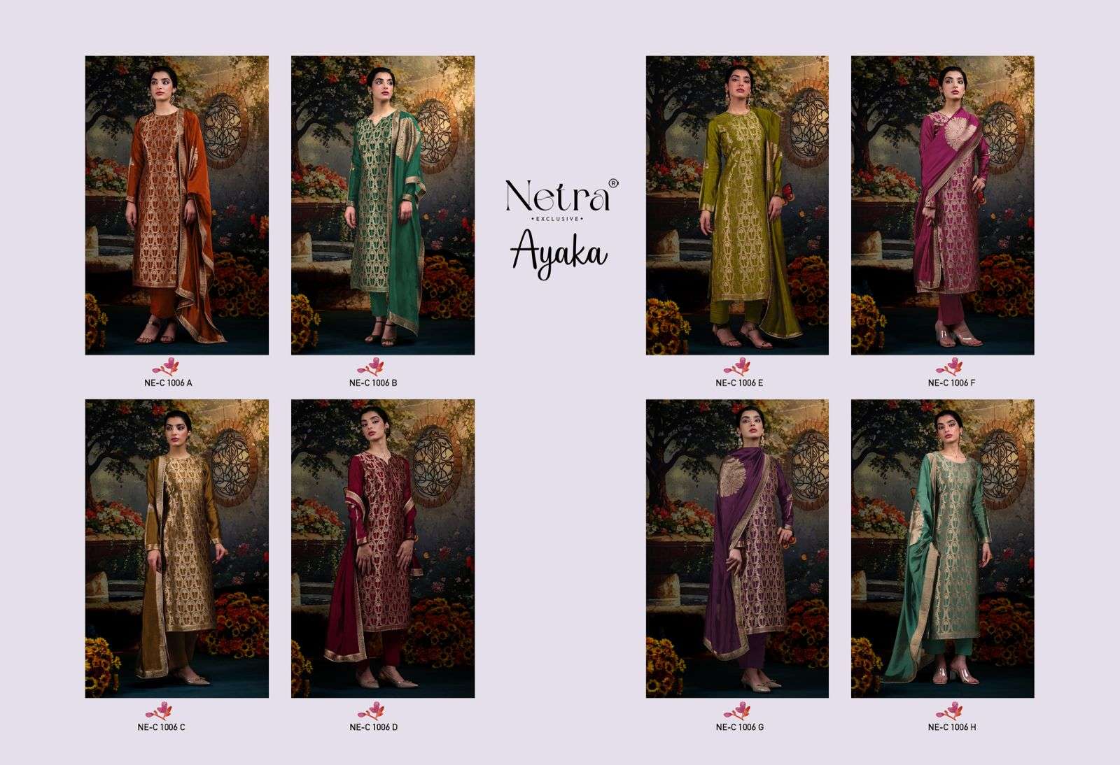 Ayaka Netra Premium Viscose Pant Style Suits Manufacturer India