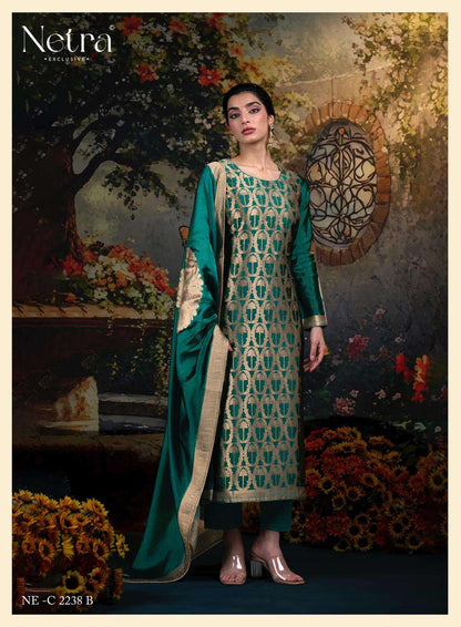 Ayaka Vol 2 Netra Woven Silk Pant Style Suits Supplier Gujarat