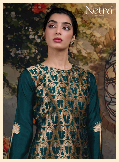 Ayaka Vol 2 Netra Woven Silk Pant Style Suits Supplier Gujarat