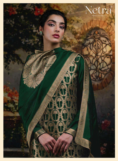 Ayaka Vol 2 Netra Woven Silk Pant Style Suits Supplier Gujarat
