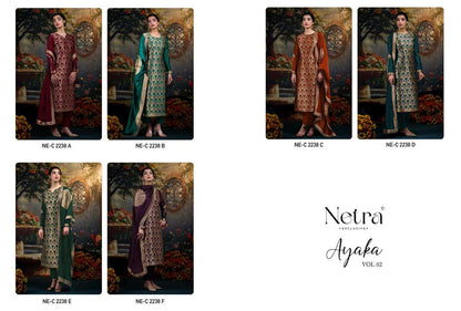 Ayaka Vol 2 Netra Woven Silk Pant Style Suits Supplier Gujarat