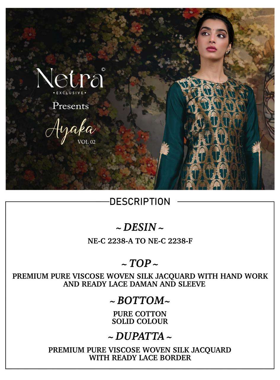 Ayaka Vol 2 Netra Woven Silk Pant Style Suits Supplier Gujarat
