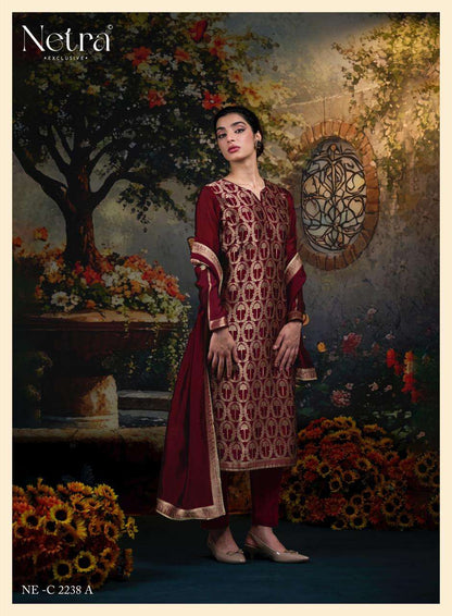 Ayaka Vol 2 Netra Woven Silk Pant Style Suits Supplier Gujarat