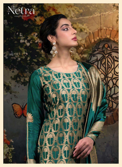 Ayaka Vol 2 Netra Woven Silk Pant Style Suits Supplier Gujarat