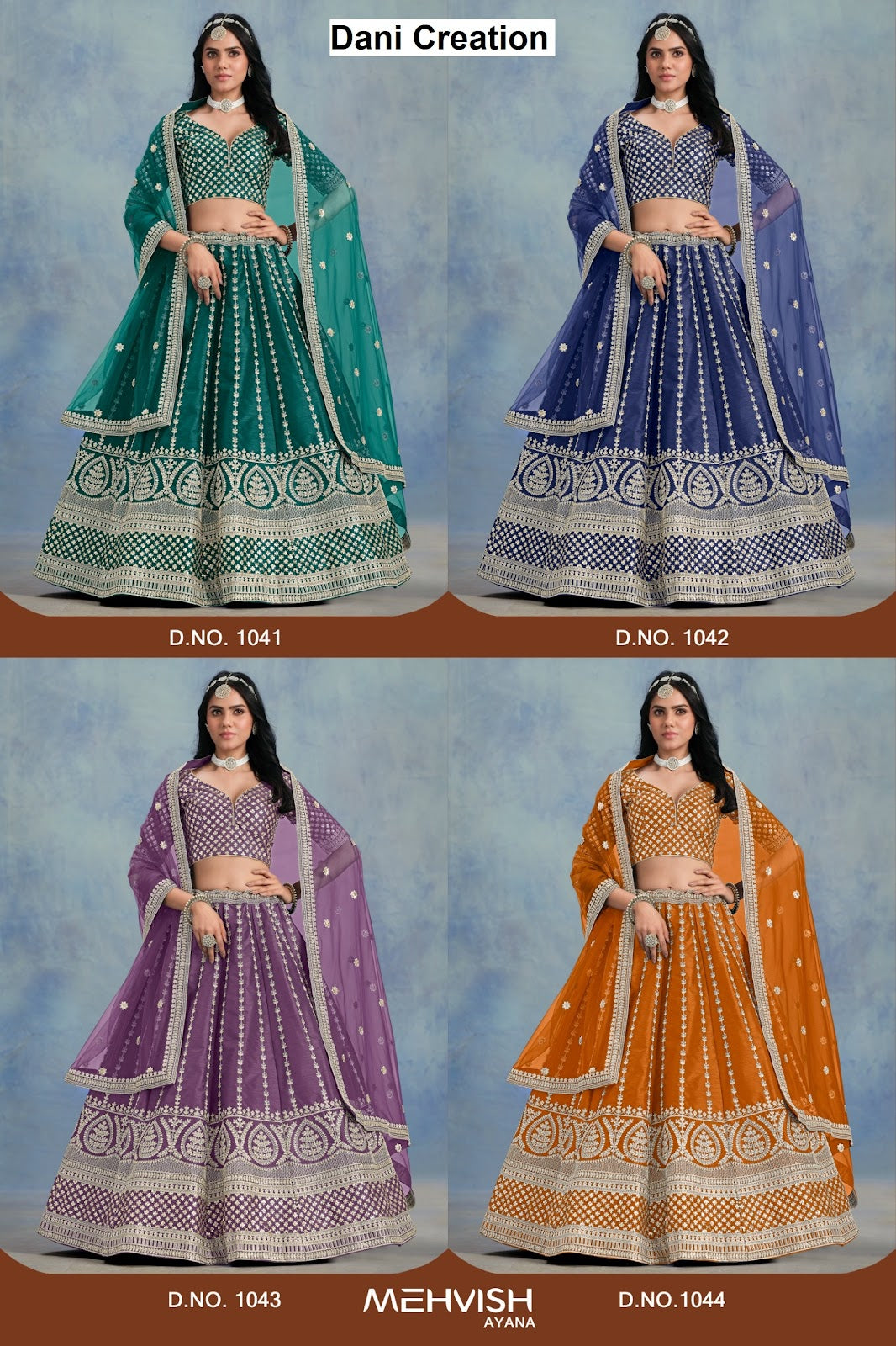 Ayana Mehvish Dani Creation Art Silk Lehenga Choli Manufacturer Ahmedabad