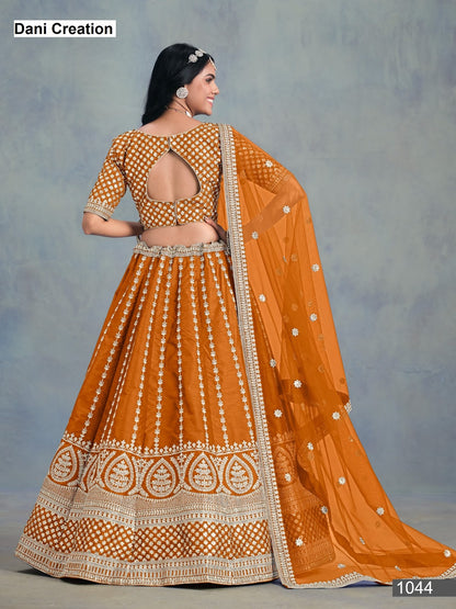 Ayana Mehvish Dani Creation Art Silk Lehenga Choli Manufacturer Ahmedabad