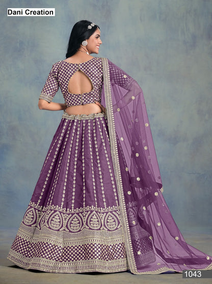 Ayana Mehvish Dani Creation Art Silk Lehenga Choli Manufacturer Ahmedabad