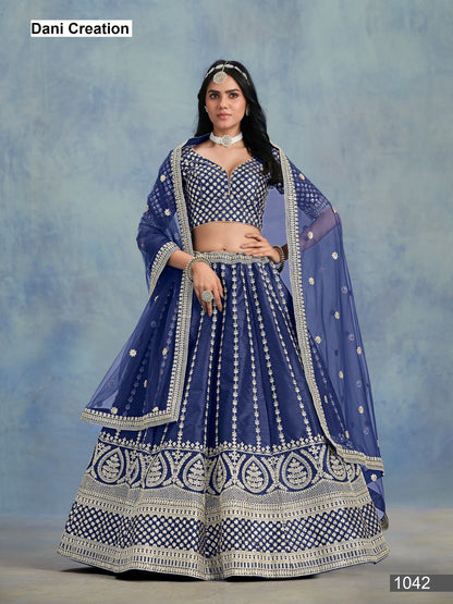 Ayana Mehvish Dani Creation Art Silk Lehenga Choli Manufacturer Ahmedabad
