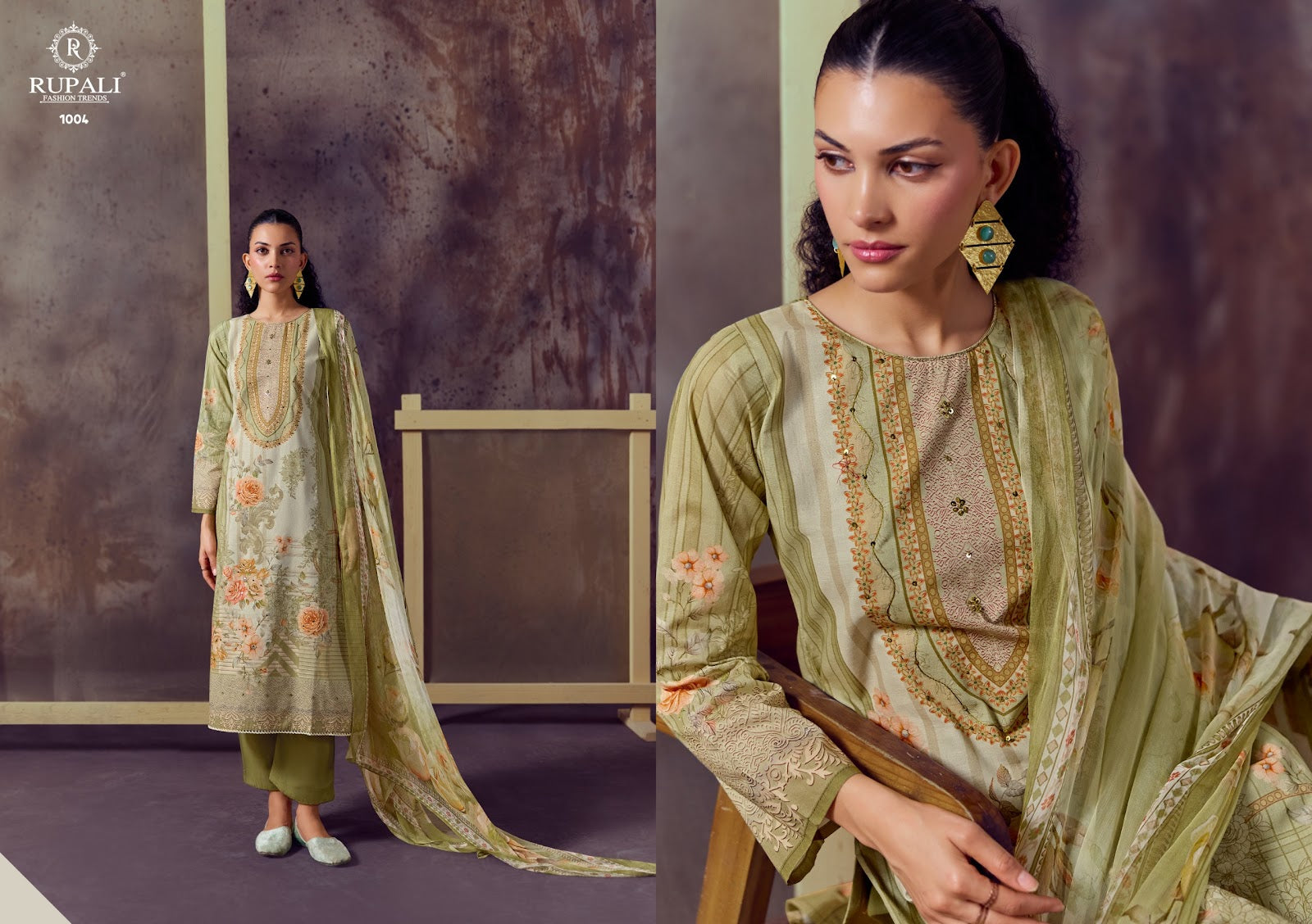 Ayanna Rupali Cambric Cotton Pant Style Suits Wholesaler Ahmedabad