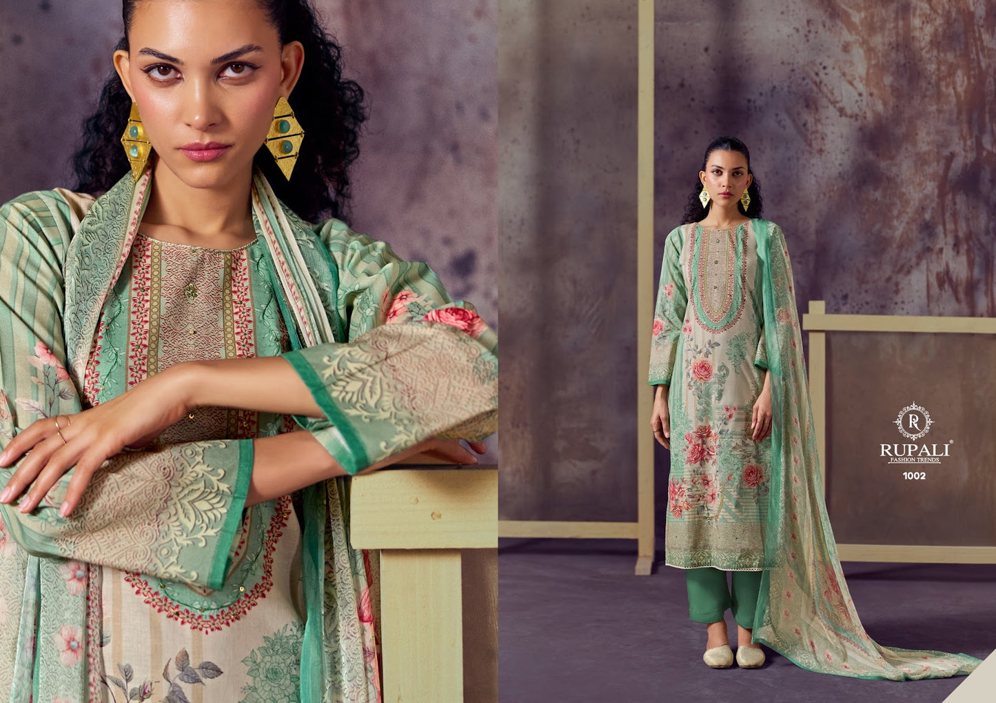 Ayanna Rupali Cambric Cotton Pant Style Suits Wholesaler Ahmedabad