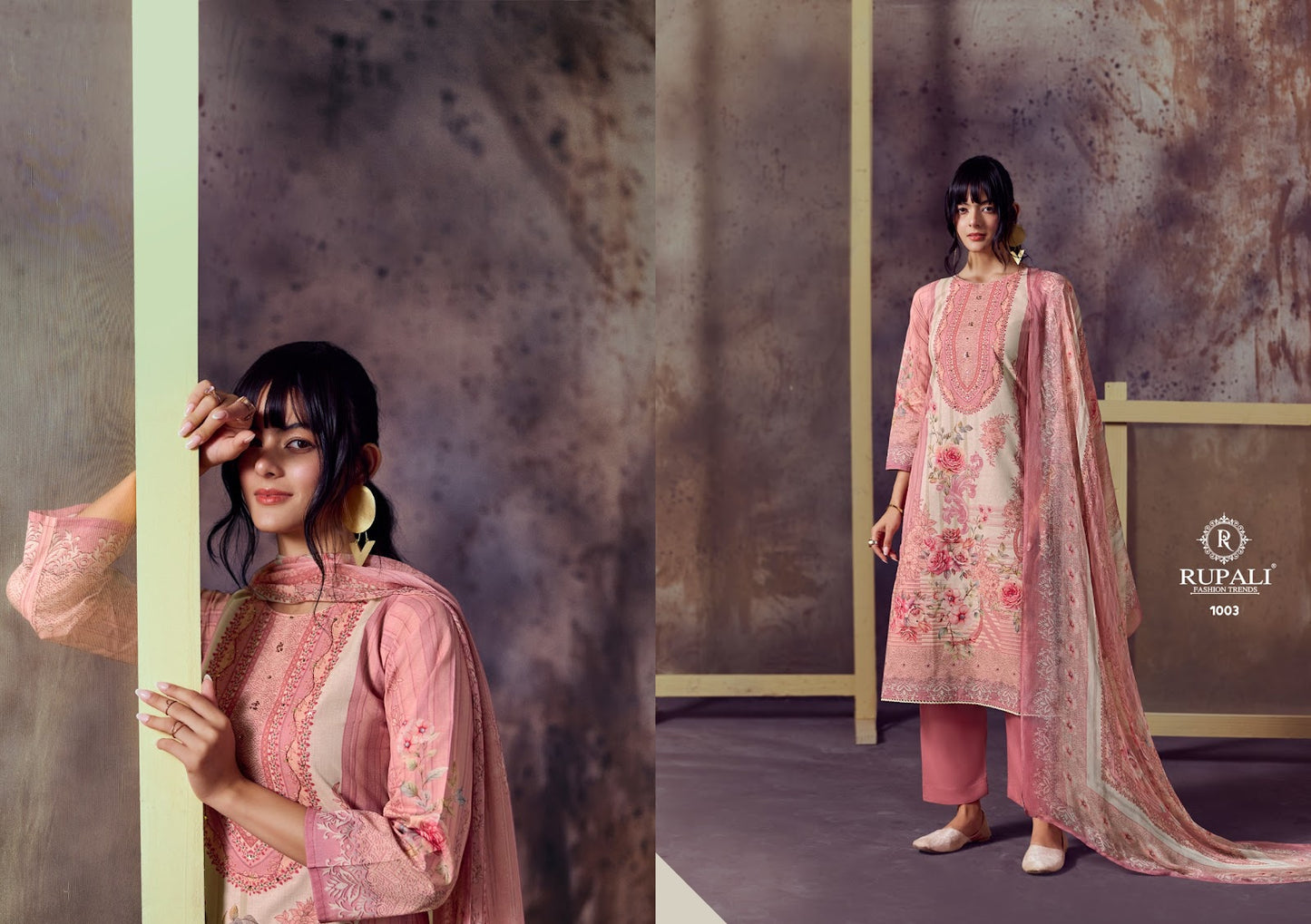 Ayanna Rupali Cambric Cotton Pant Style Suits Wholesaler Ahmedabad