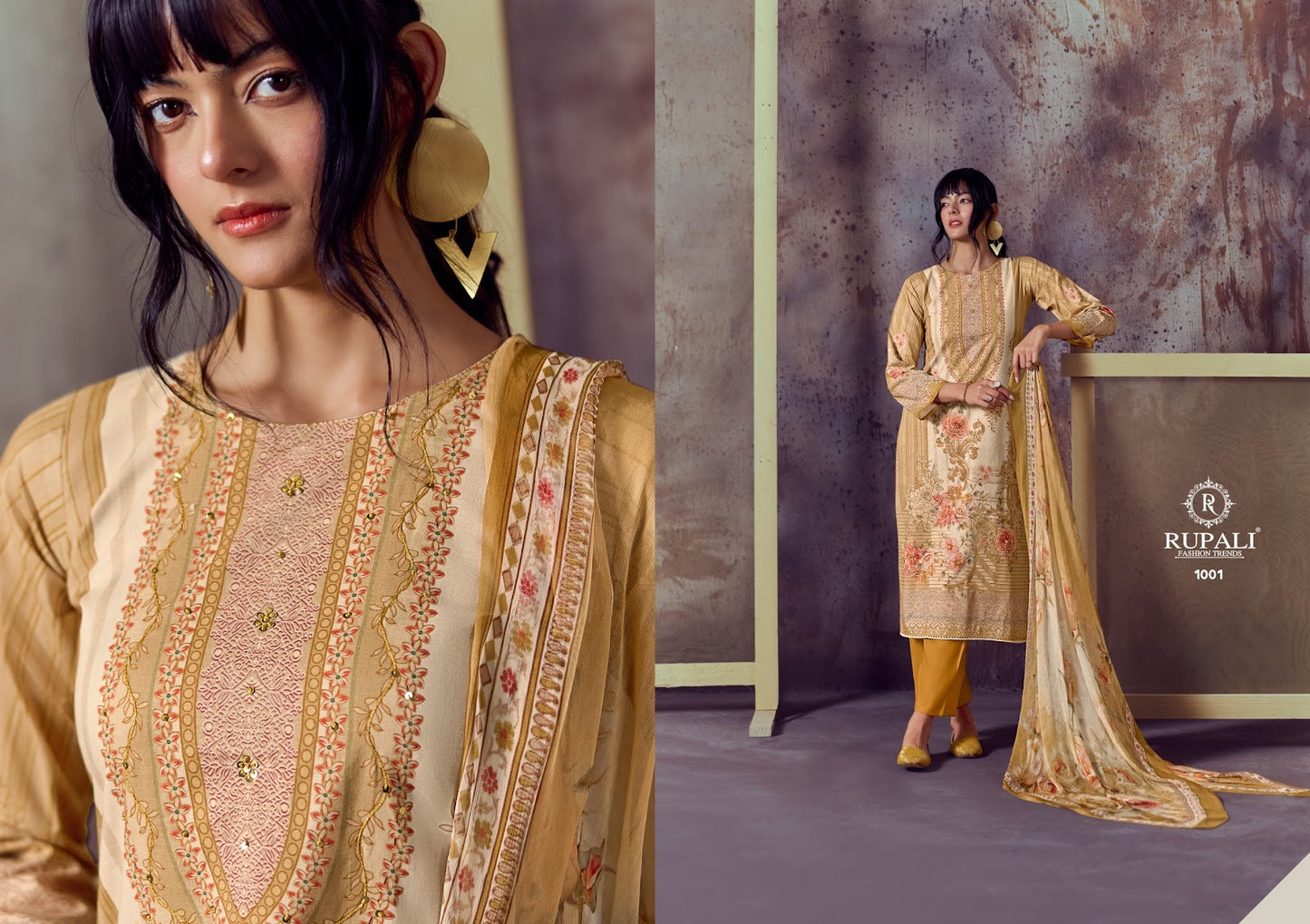 Ayanna Rupali Cambric Cotton Pant Style Suits Wholesaler Ahmedabad