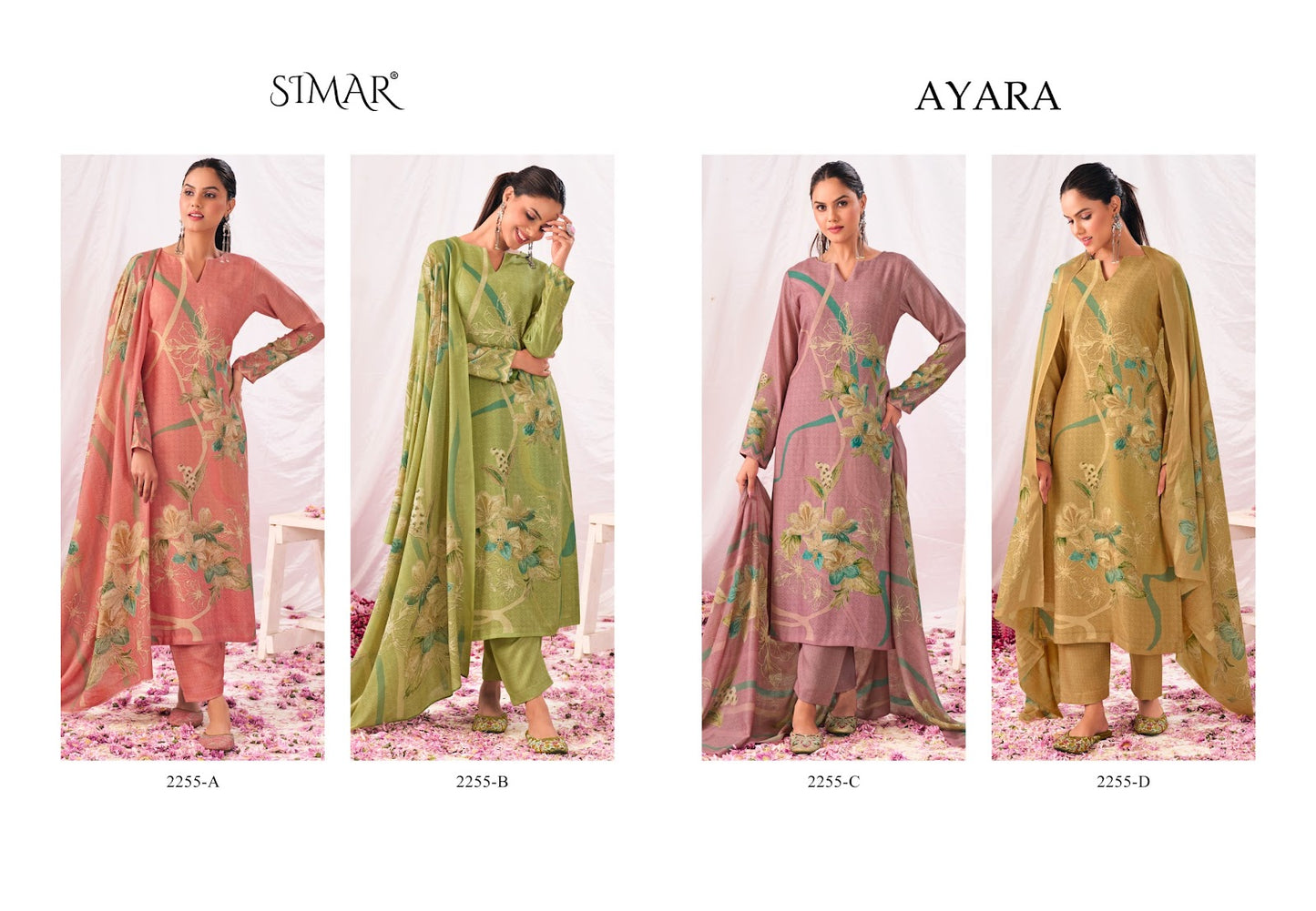 Ayara 2255 Simar Pashmina Suits Supplier Gujarat