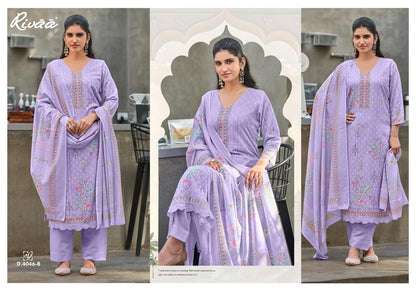 Ayena Rivaa Cotton Pant Style Suits Exporter Ahmedabad