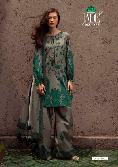 Ayesha Zara Vol 3 Jade Designer Cotton Lawn Karachi Salwar Suits Supplier