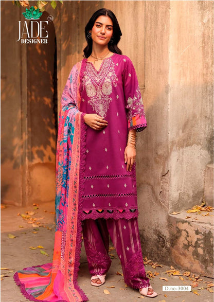 Ayesha Zara Vol 3 Jade Designer Cotton Lawn Karachi Salwar Suits Supplier