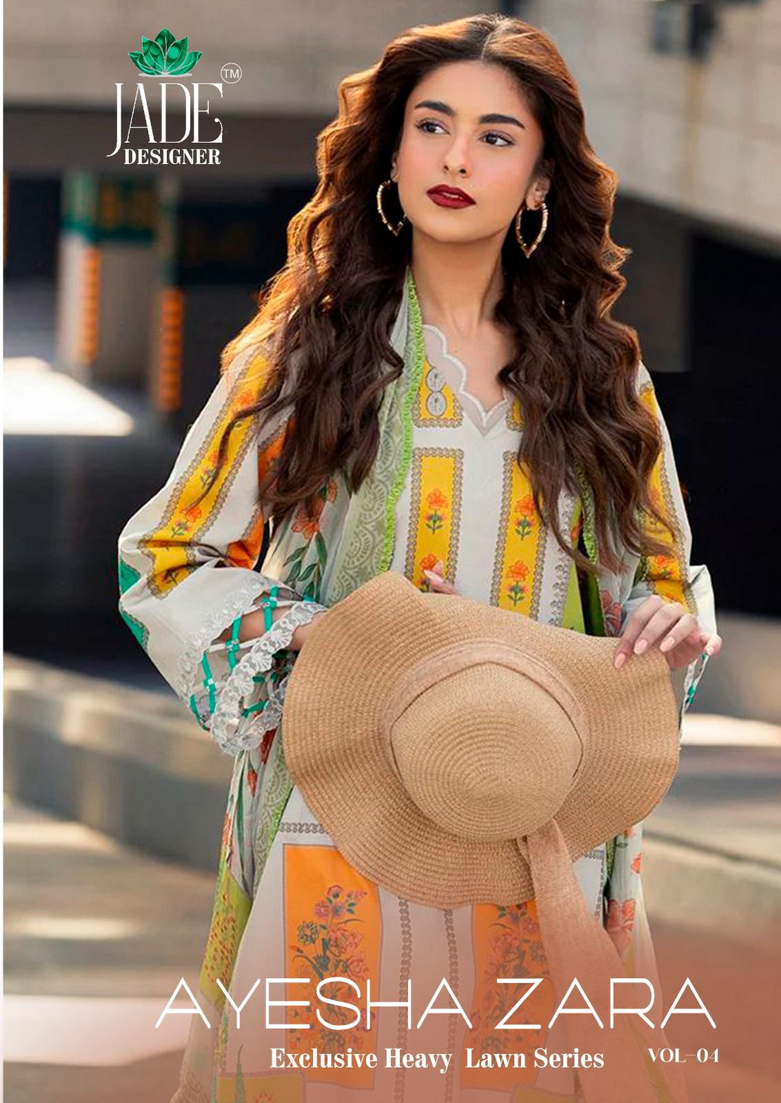 Ayesha Zara Vol 4 Jade Designer Lawn Cotton Karachi Salwar Suits Manufacturer
