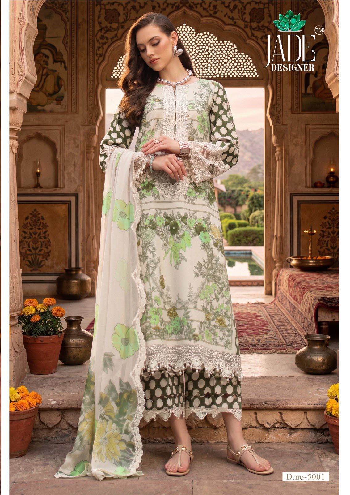 Ayesha Zara Vol 5 Jade Designer Lawn Cotton Karachi Salwar Suits Exporter India