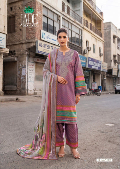 Ayesha Zara Vol 5 Jade Designer Lawn Cotton Karachi Salwar Suits Exporter India