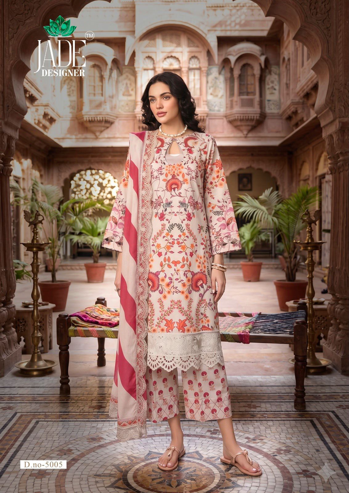 Ayesha Zara Vol 5 Jade Designer Lawn Cotton Karachi Salwar Suits Exporter India