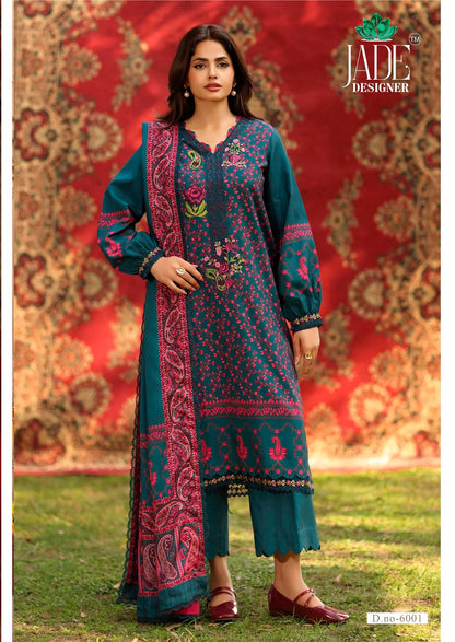 Ayesha Zara Vol 6 Jade Designer Lawn Cotton Karachi Salwar Suits Manufacturer Gujarat