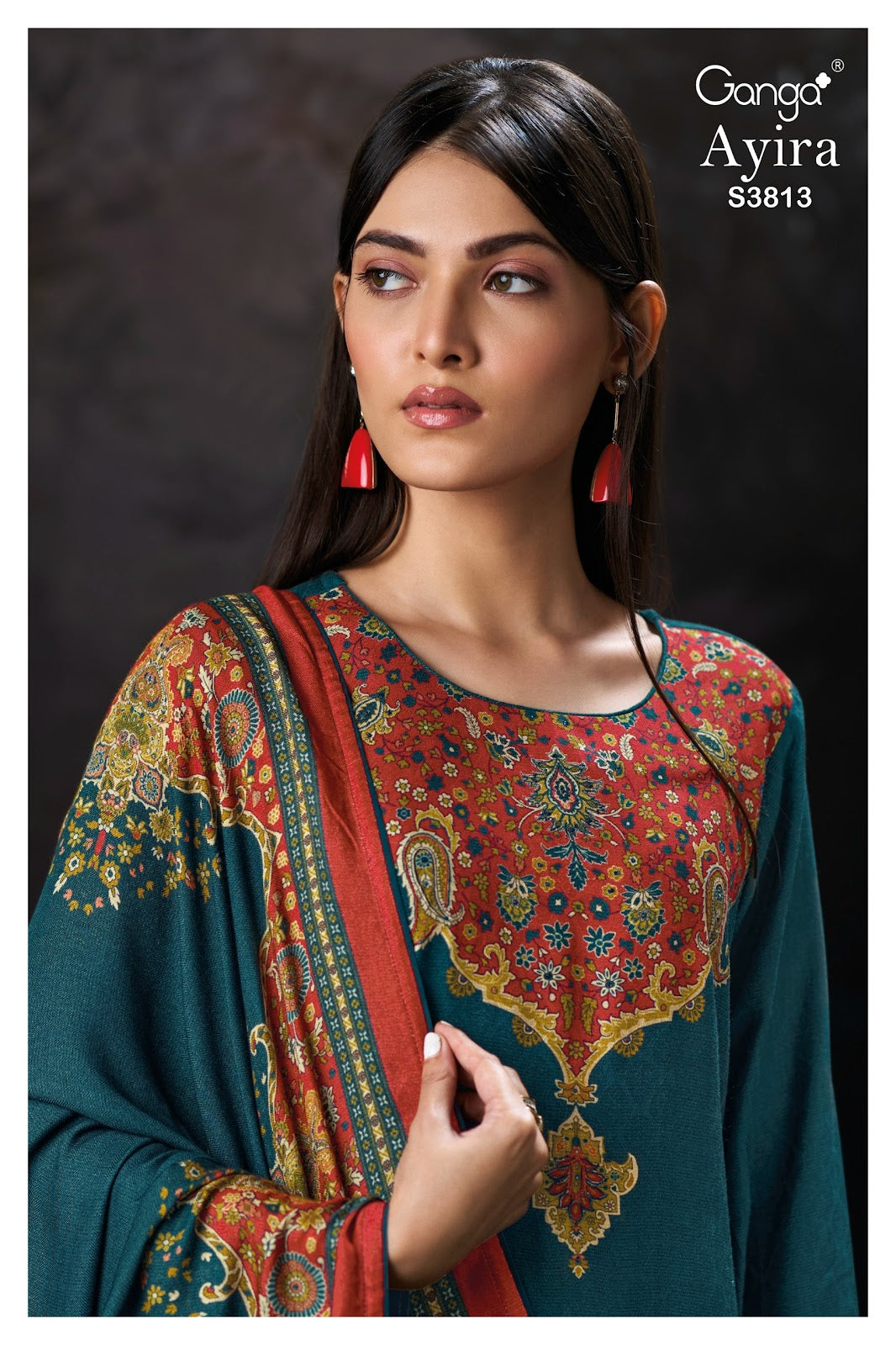 Ayira 3813 Ganga Pashmina Suits Manufacturer Gujarat