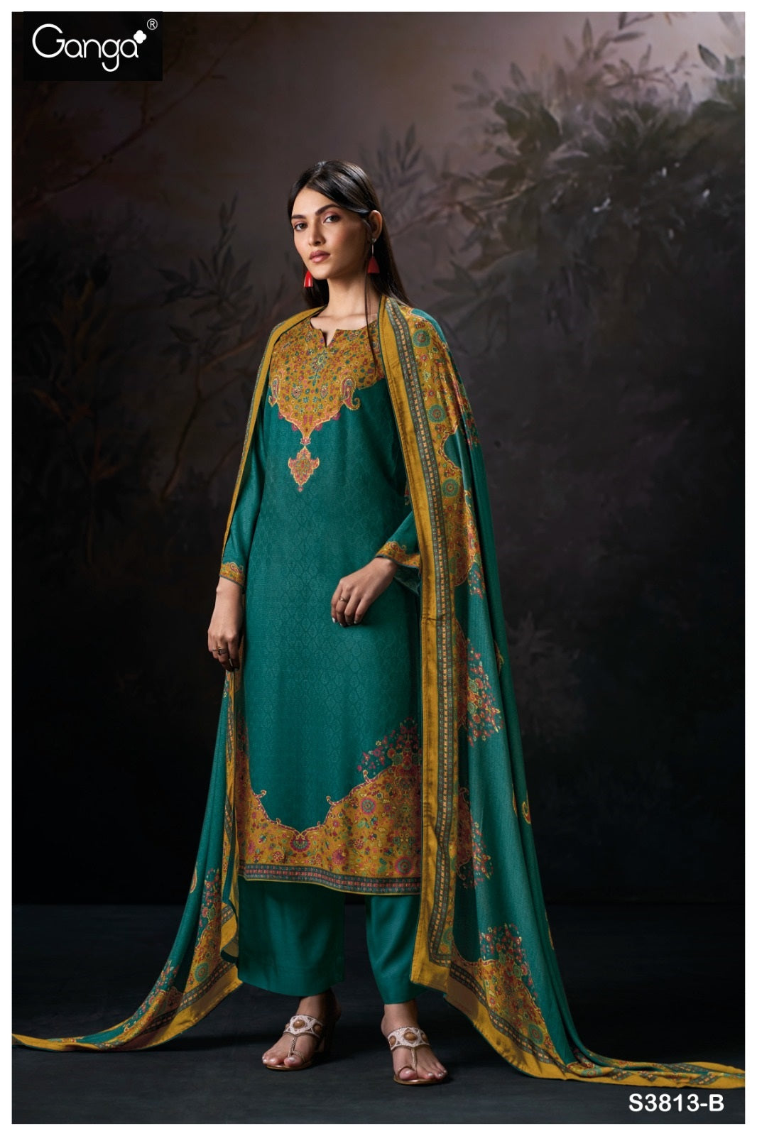 Ayira 3813 Ganga Pashmina Suits Manufacturer Gujarat