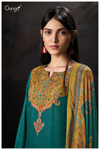 Ayira 3813 Ganga Pashmina Suits Manufacturer Gujarat