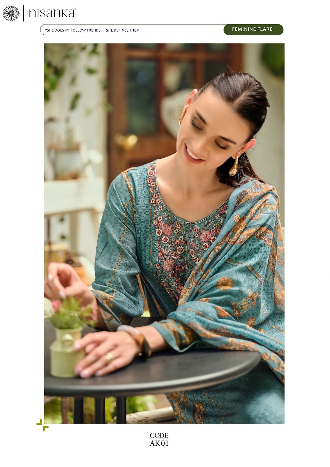 Aykaa Nisanka Viscose Karachi Salwar Suits Supplier Gujarat