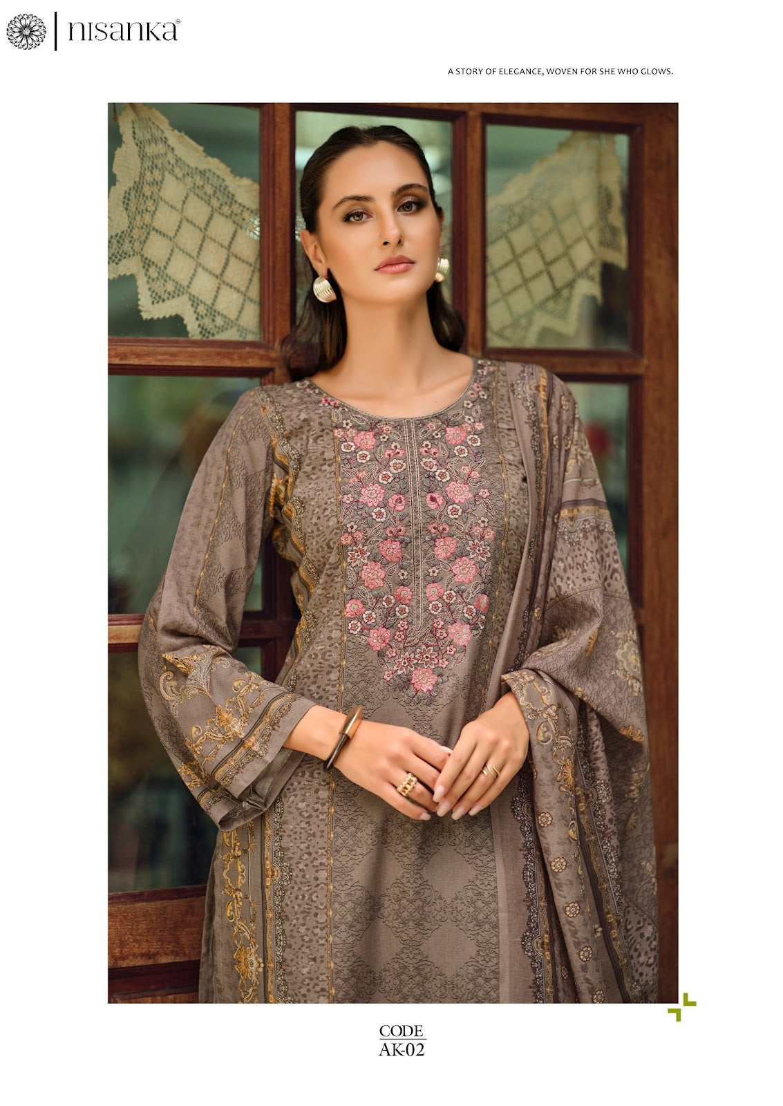 Aykaa Nisanka Viscose Karachi Salwar Suits Supplier Gujarat
