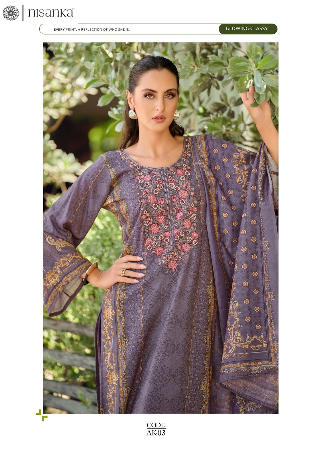 Aykaa Nisanka Viscose Karachi Salwar Suits Supplier Gujarat