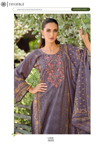 Aykaa Nisanka Viscose Karachi Salwar Suits Supplier Gujarat