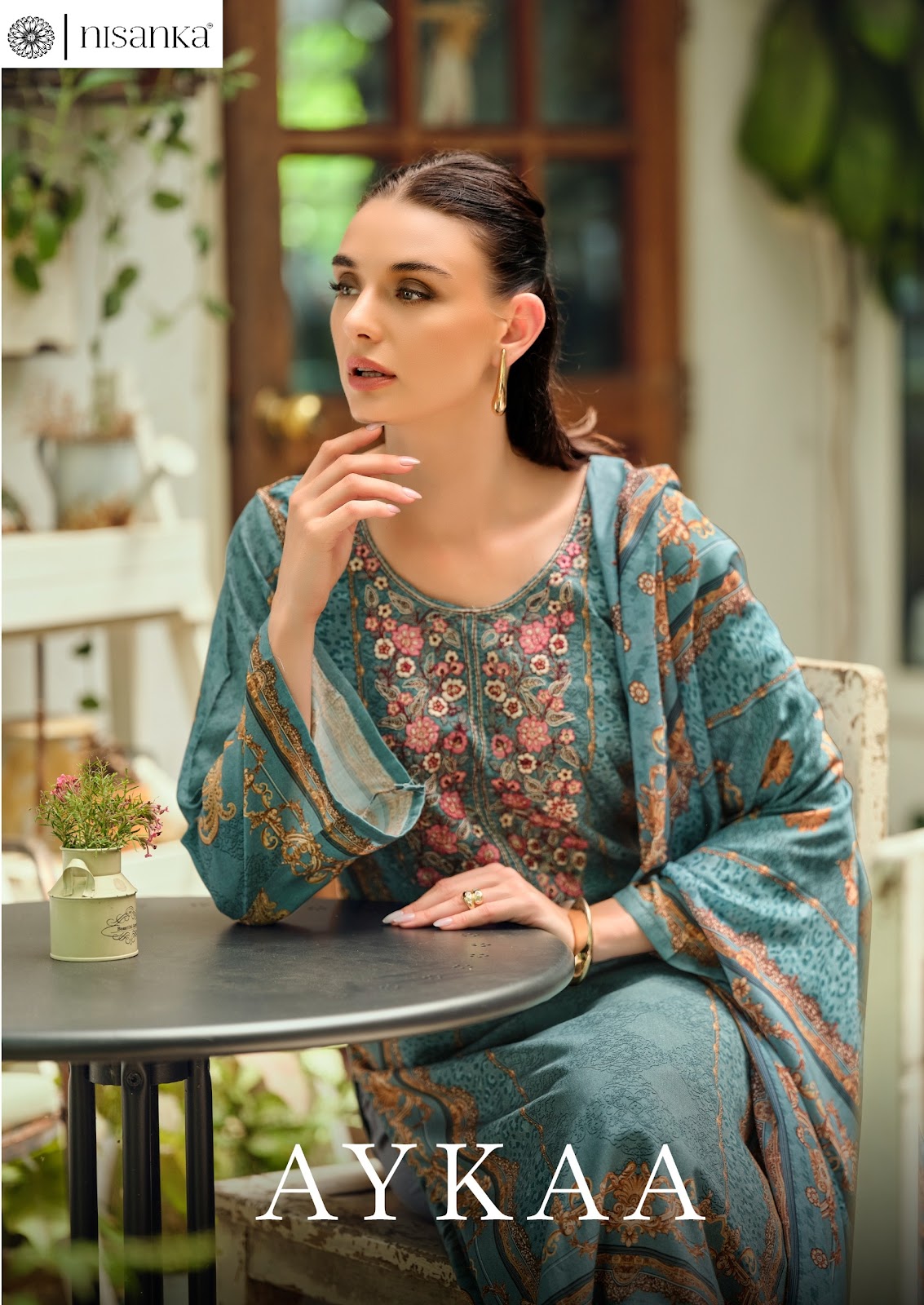 Aykaa Nisanka Viscose Karachi Salwar Suits Supplier Gujarat