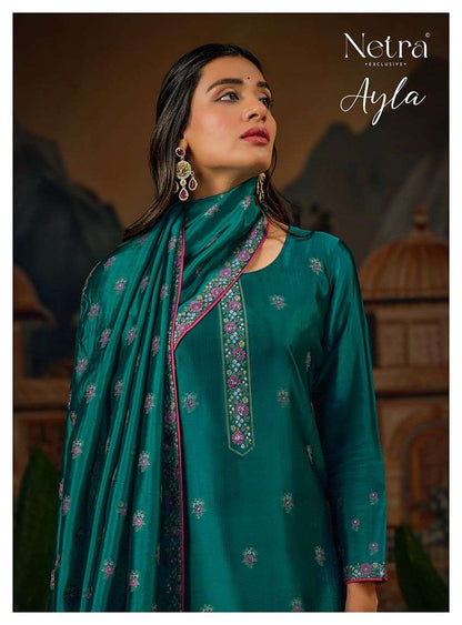 Ayla Netra Premium Viscose Pant Style Suits Supplier India