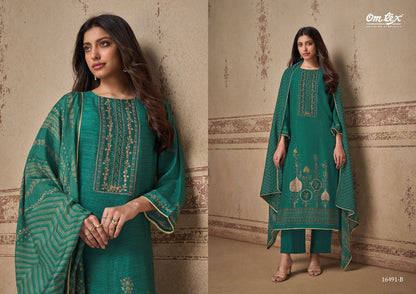 Ayla Omtex Radiant Silk Pant Style Suits Supplier India