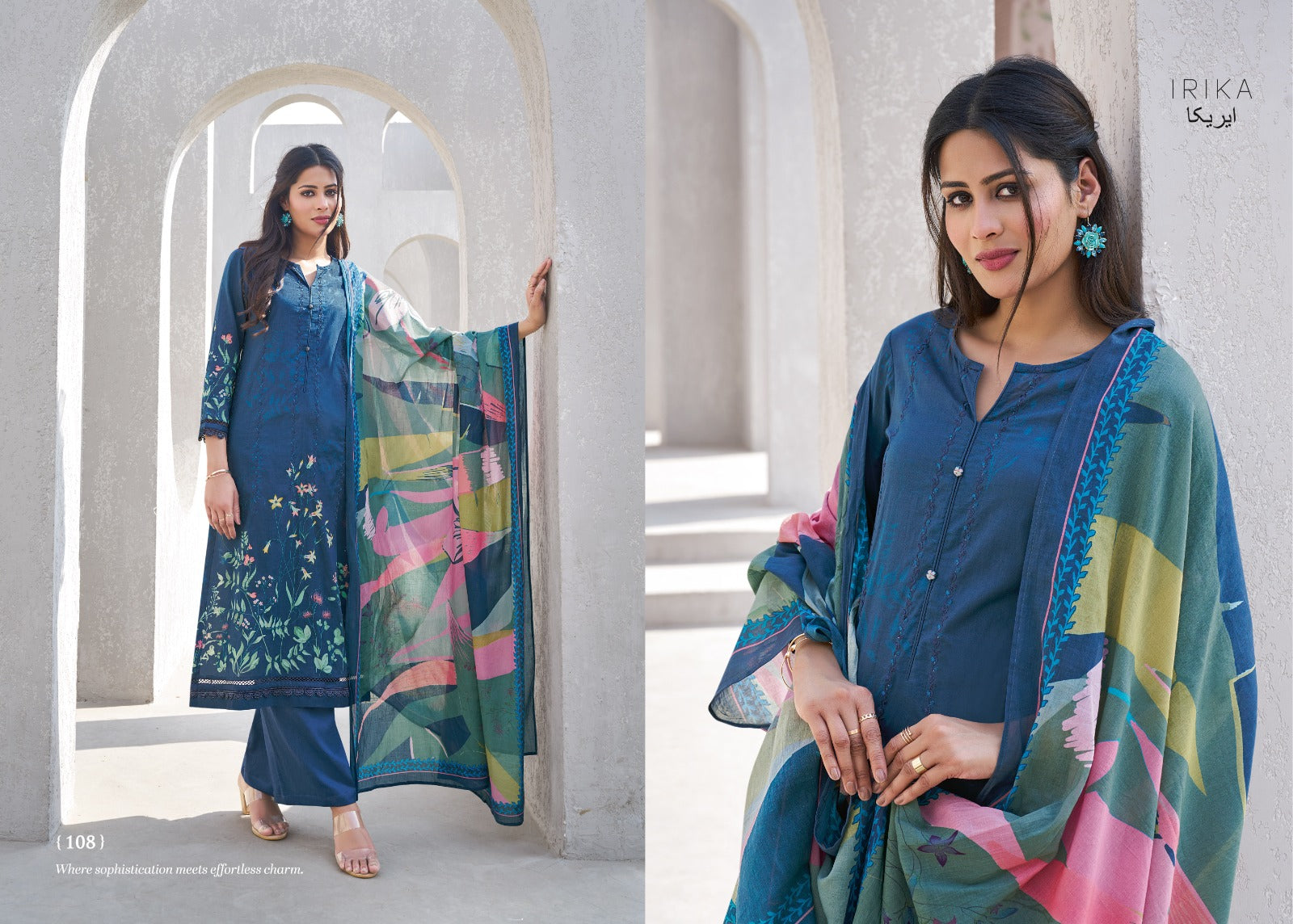 Ayliz Irika Cotton Cambric Plazzo Style Suits Wholesale Price