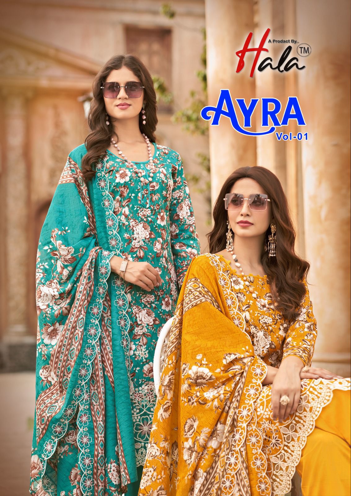 Ayra Vol 1 Hala Pure Cotton Karachi Salwar Suits Manufacturer India