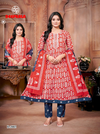 Aysha Vol 2 Deepkala Cotton Readymade Anarkali Suits Exporter Gujarat
