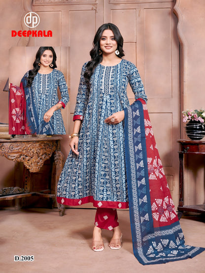 Aysha Vol 2 Deepkala Cotton Readymade Anarkali Suits Exporter Gujarat