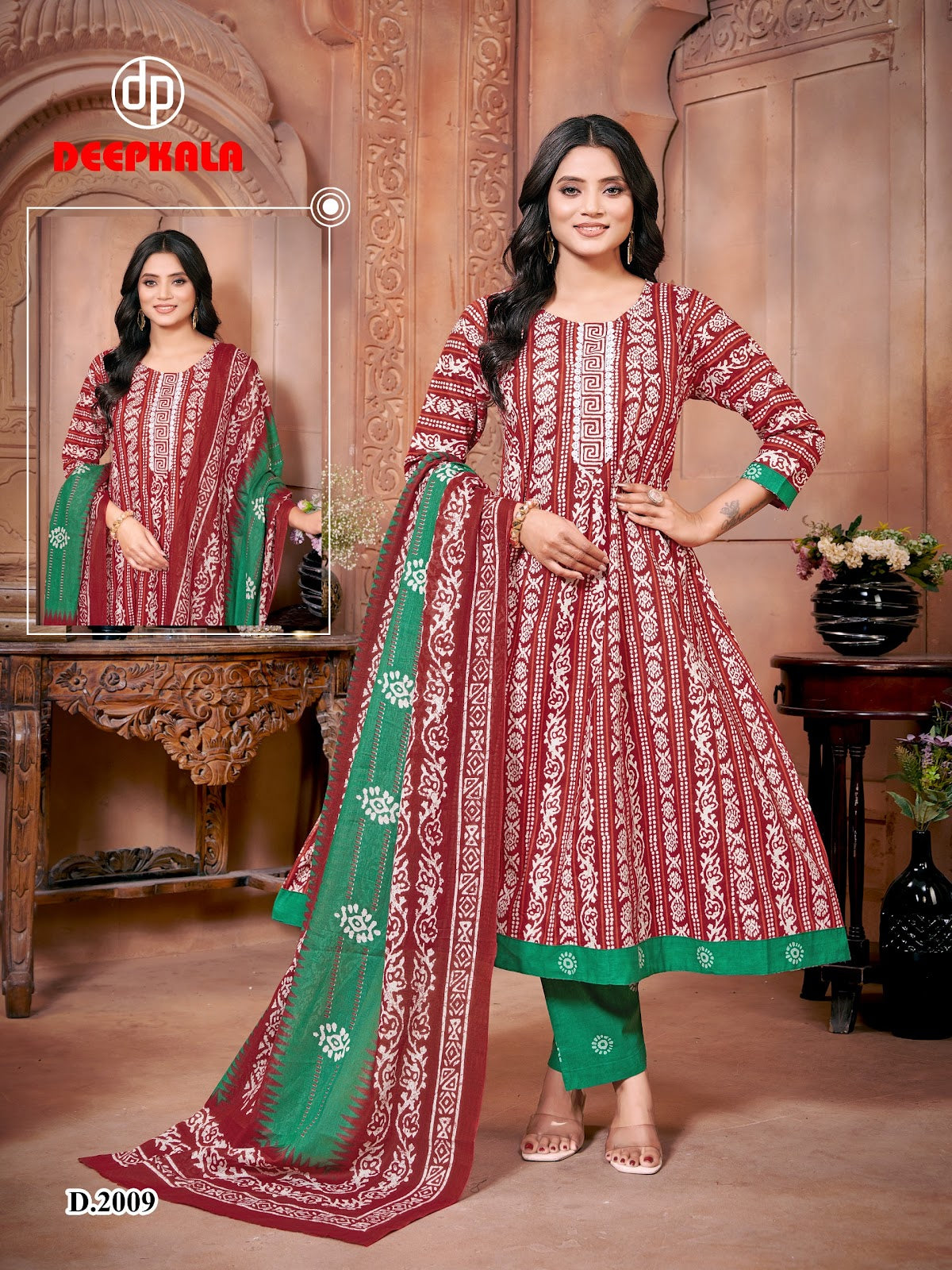 Aysha Vol 2 Deepkala Cotton Readymade Anarkali Suits Exporter Gujarat
