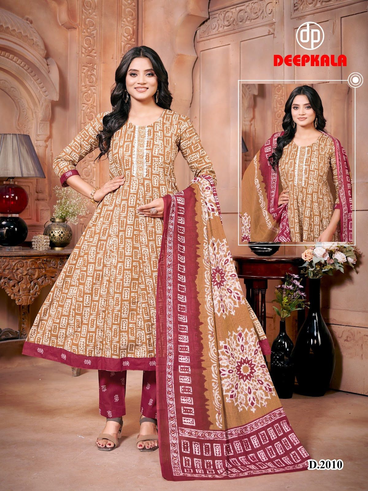 Aysha Vol 2 Deepkala Cotton Readymade Anarkali Suits Exporter Gujarat