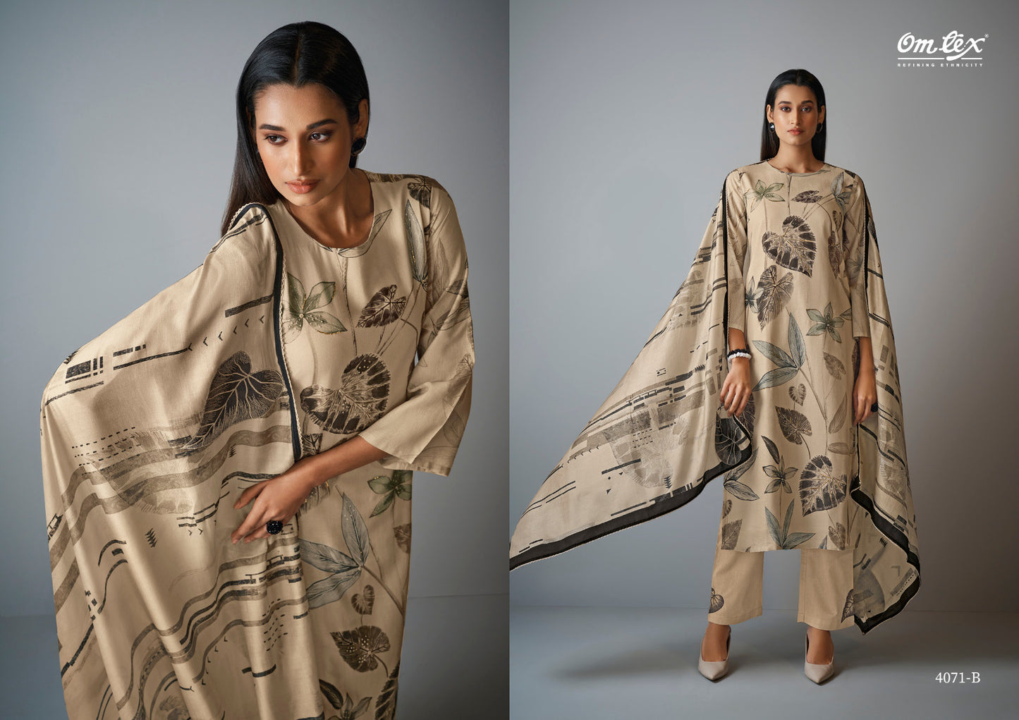 Ayumi Omtex Linen Cotton Pant Style Suits