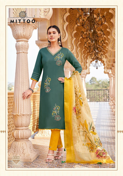 Aayushi Mittoo Viscose Silk Readymade Pant Style Suits Supplier Gujarat